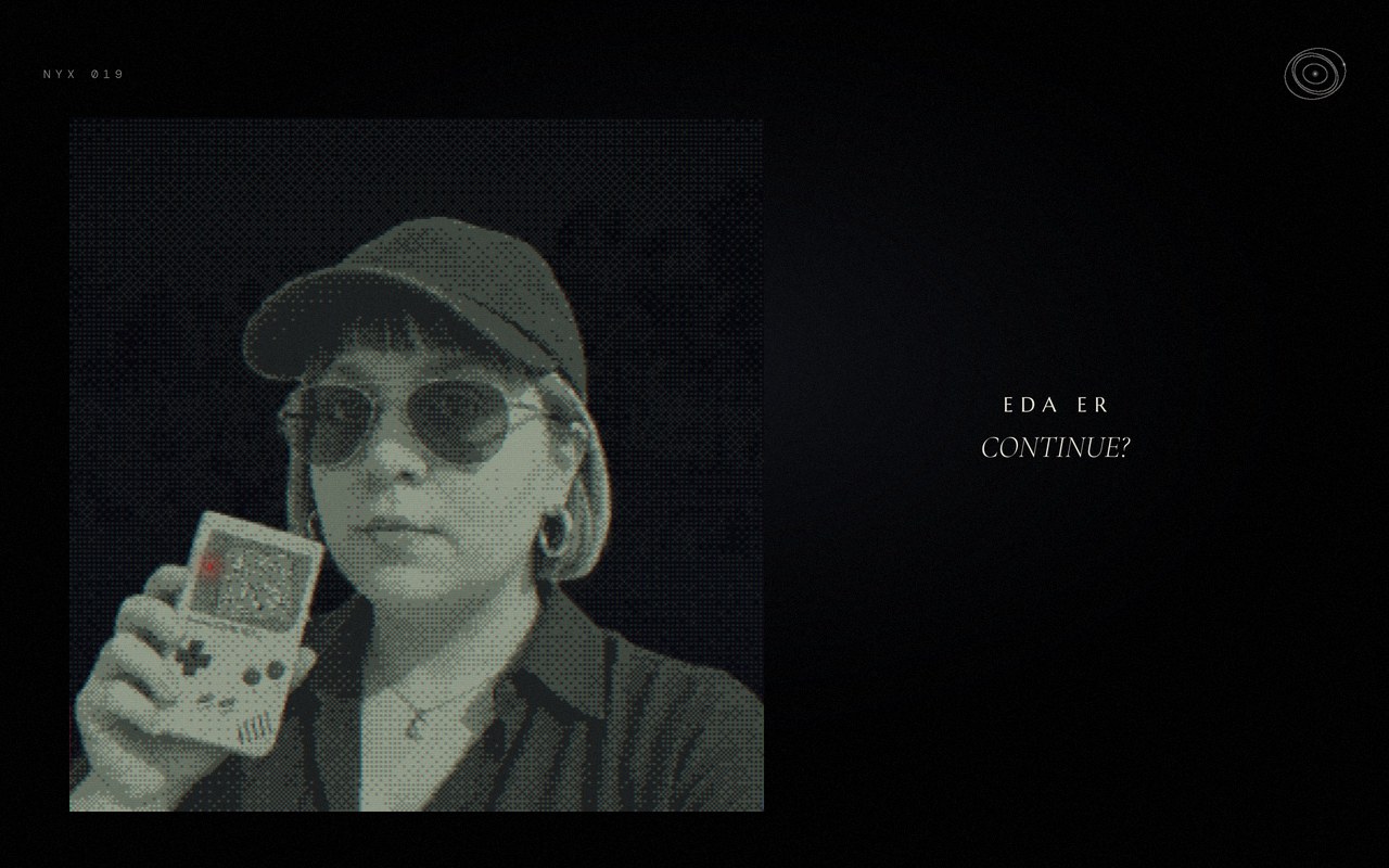 CONTINUE? in the Nyxphere catalogue frame