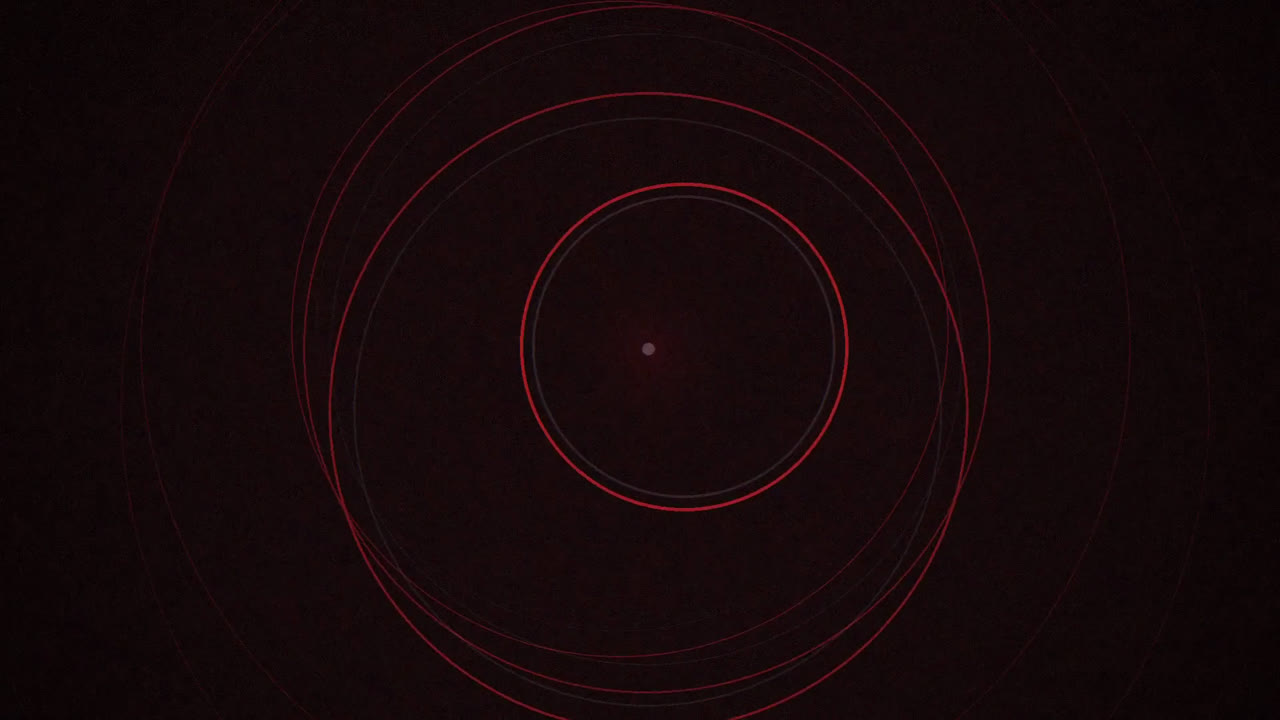 Red concentric rings — the kick as a pressure front