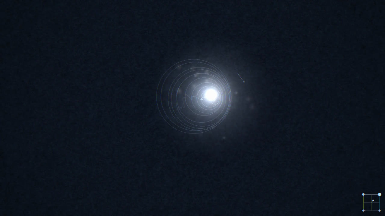 A glowing pressure system on black — from the Small Storm video